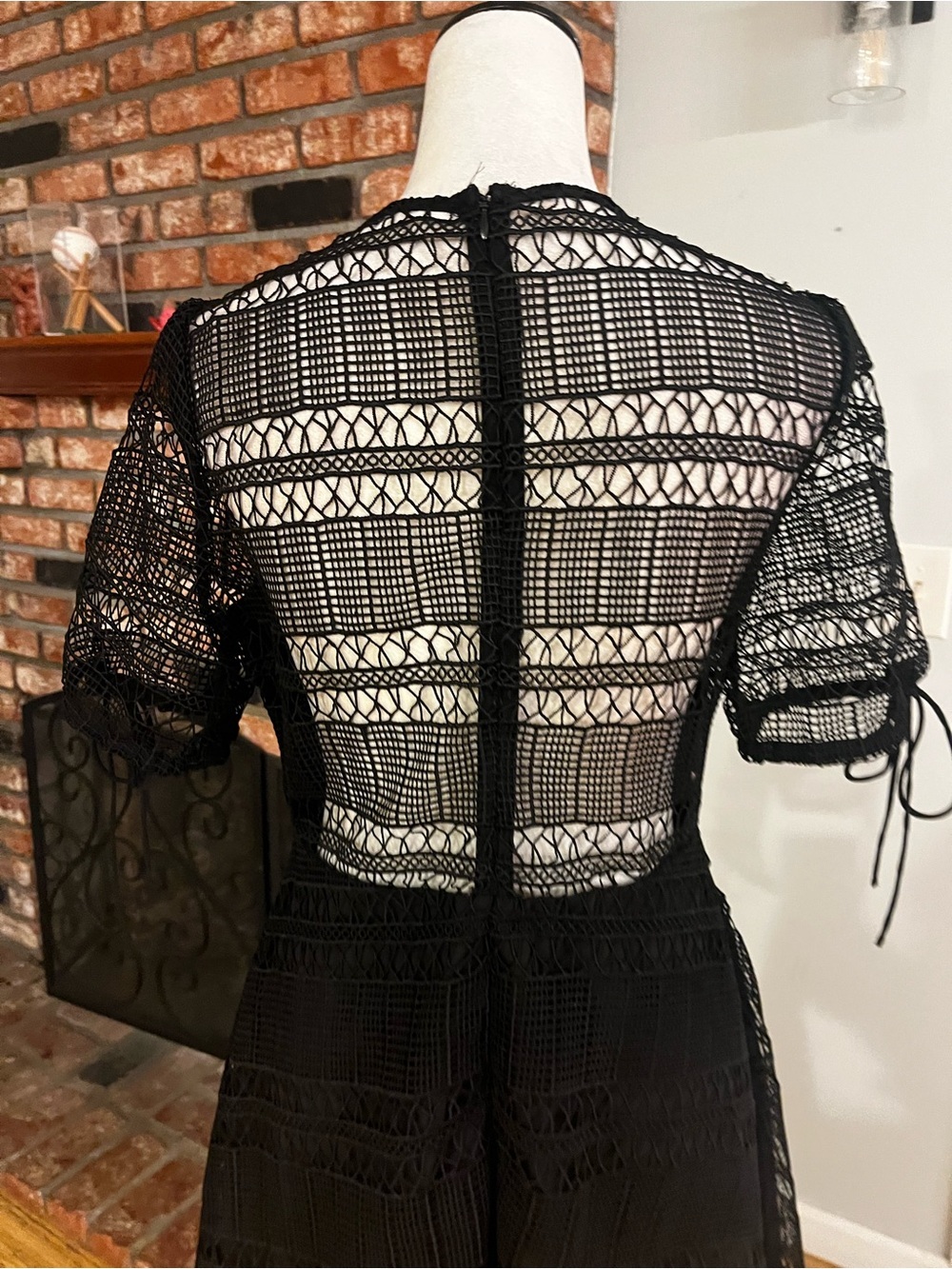 Tularosa $238 PTP 18 Eden Lace Dress in Black - Picture 7 of 8